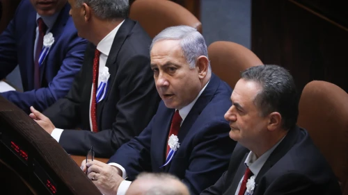 Israeli Prime Minister Benjamin Netanyahu during a plenum session in the assembly hall of the Israeli parliament on the opening of the 22nd Knesset in Jerusalem on Oct. 3, 2019. Photo by Hadas Parush/Flash90.