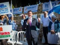 MK Ohad Tal attends a demonstration calling for Israeli sovereignty over Judea and Samaria and opposing a Palestinian state, outside the weekly Cabinet meeting at the Prime Minister’s Office in Jerusalem, November 23, 2025. Photo by Yonatan Sindel/Flash90 *** Local Caption *** אוהד טל הפגנה נגד מדינה פלסטינאית ריבונות יהודה שומרון