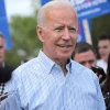 Former U.S. Vice President Joe Biden walks with supporters at a march in Clear Lake, Iowa, on Aug. 9, 2019. Photo: Gage Skidmore via Wikimedia Commons.