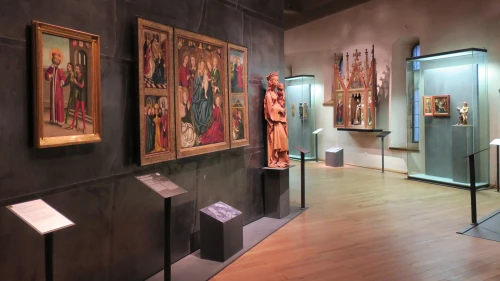 Artworks on view in 2017 at the Convent of St. Agnes, part of the National Gallery Prague. Photo by Menachem Wecker.