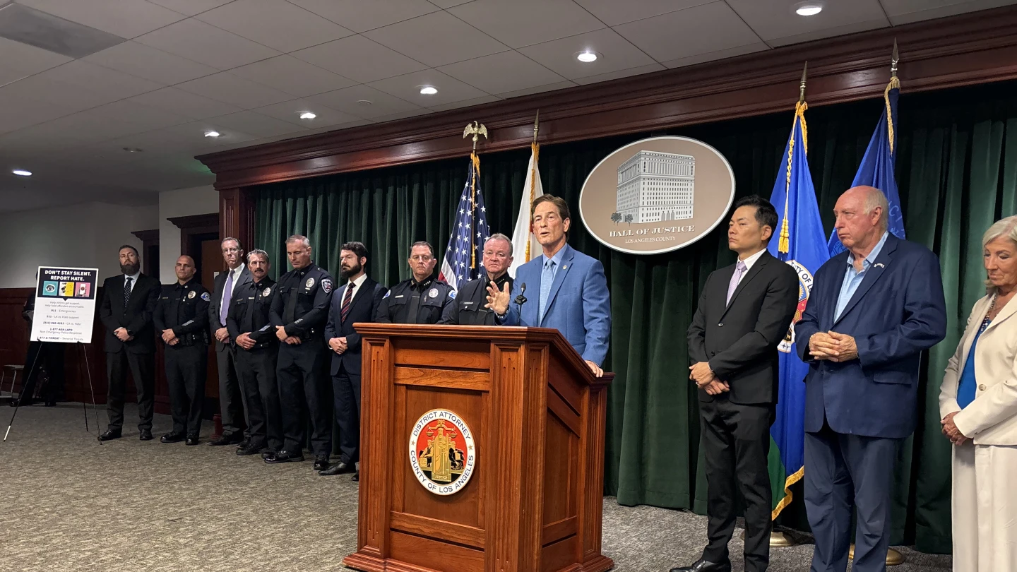 Seven months into 2026, Los Angeles district attorney doesn’t know how many of 66 hate crime cases...