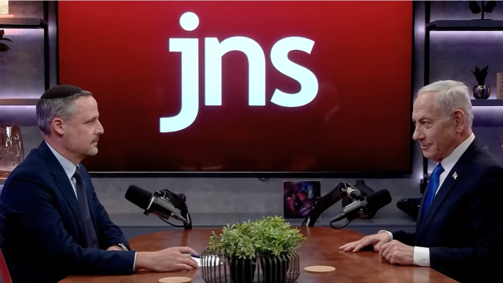 ראש הממשלה, בנימין נתניהו, בריאיון למנכ"ל JNS, אלכס טריימן.