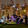 Israeli security forces at the scene of a deadly terrorist attack in Tel Aviv on April 7, 2023. Photo by Avshalom Sassoni/Flash90.