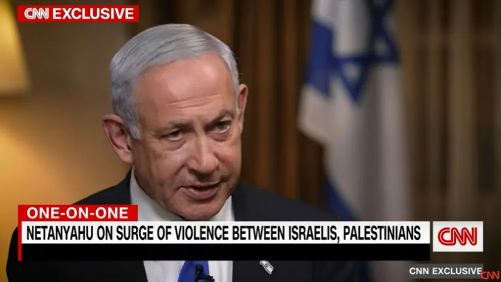 Israeli Prime Minister Benjamin Netanyahu speaks with CNN's Jake Tapper, Jan. 31. 2023. Source: YouTube.