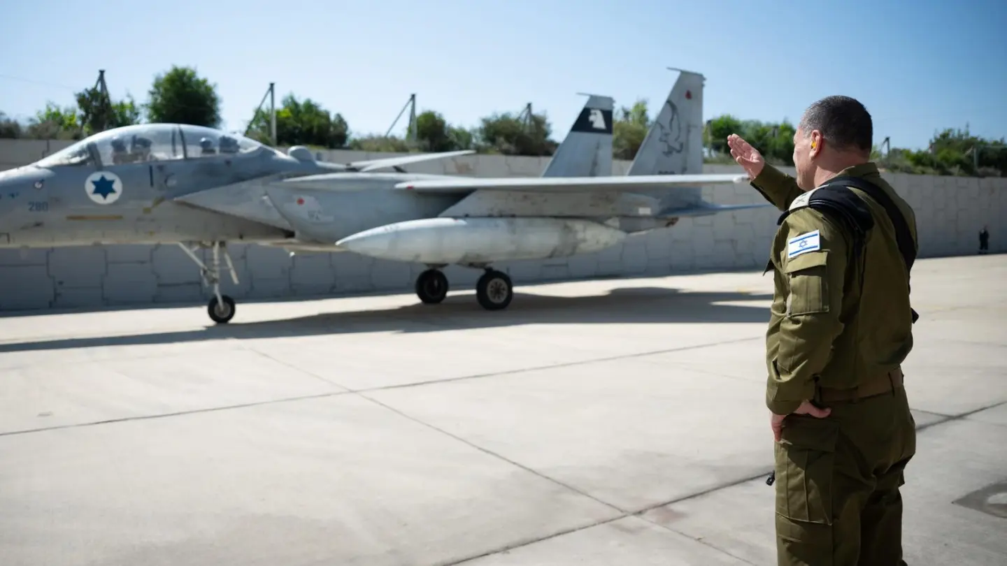 Israel Defense Forces Chief of Staff Lt. Gen. Eyal Zamir at the Israeli Air Forces' Tel Nof Airbase, March 10, 2026. Credit: IDF.