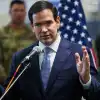 U.S. Secretary of State Marco Rubio holds a press conference at the Civil-Military Coordination Center in Kiryat Gat, Oct. 24, 2025. Photo by Fadel Senna/AP/POOL.