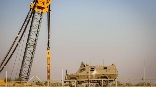 Israeli security forces patrol the Israel-Gaza border on July 5, 2019. Photo by Abed Rahim Khatib/Flash90.