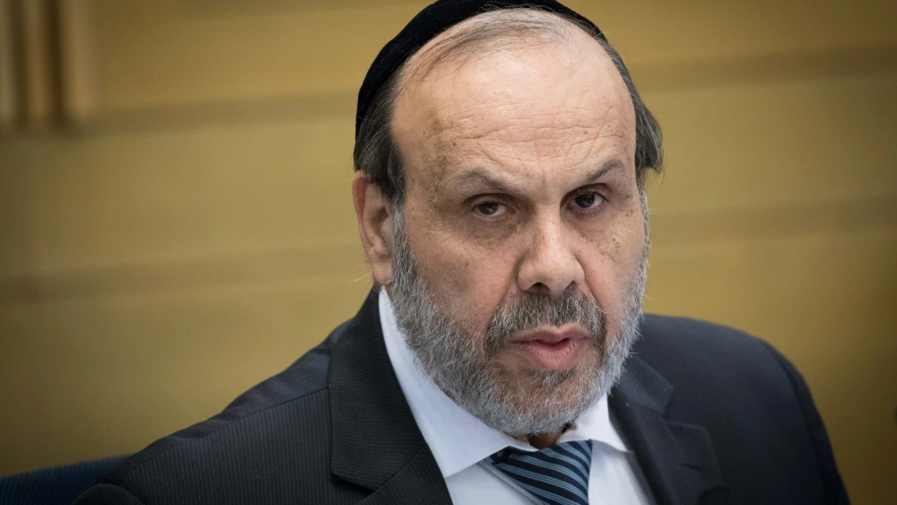 Minister of Religious Services David Azoulay speaks during the Interior Affairs Committee meeting at the Knesset, the Israeli parliament in Jerusalem, on June 12, 2017. Photo by Yonatan Sindel/Flash90.