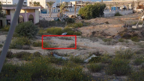 Hamas rocket launchers stationed at a playground in an amusement park compound. Credit: IDF.