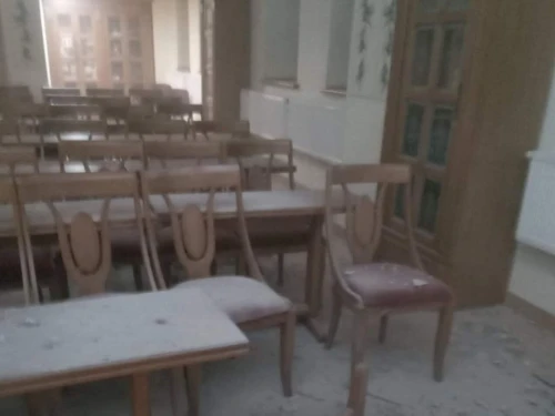 The aftermath of a strike on the synagogue of Kherson, Ukraine, on Oct. 23, 2025. Credit: Courtesy of Rabbi Yosef Yitzchak Wolff/Chabad.org.