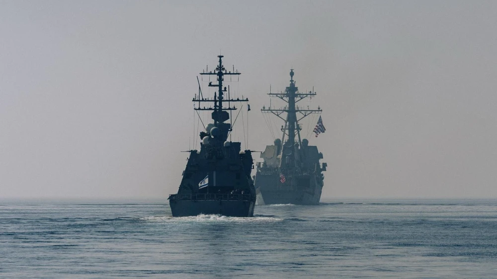 The USS “Delbert D. Black” sails alongside Israeli Navy vessels during a joint exercise in the Red Sea on Feb. 1, 2026, demonstrating ongoing cooperation between the two navies. Credit: IDF.