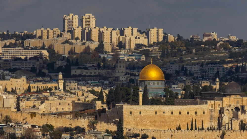 View of the Dome of the Rock, the Western Wall and the Temple Mount in Jerusalem's Old City on Jan. 5, 2023. Photo by Olivier Fitoussi/Flash90.