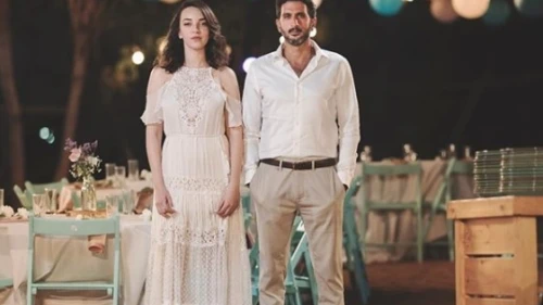 Actor Tzachi Halevy and news anchor Lucy Aharish. Credit: Instagram.