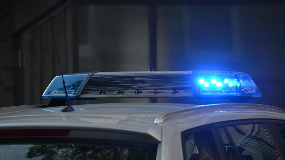 Police car lights. Credit: Pixabay.