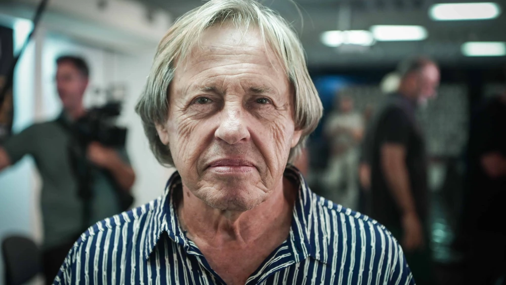 Ze'ev Degani, principal of the Herzliya Hebrew Gymnasium in Tel Aviv, Sept. 4, 2023. Photo by Avshalom Sassoni/Flash90.