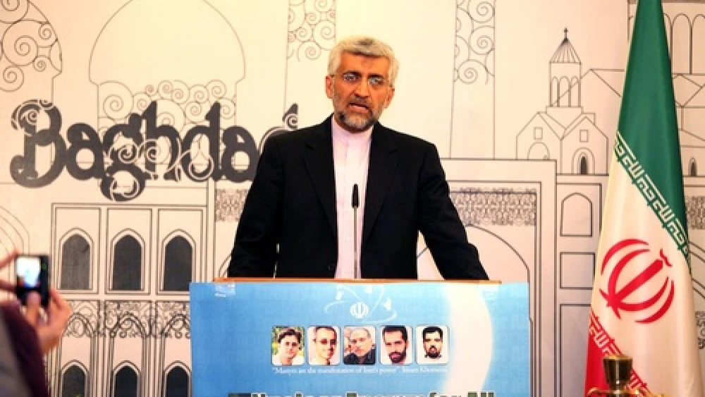 Iran's Chief Nuclear Negotiator Saeed Jalili speaks during a press conference after the end of the talks between envoys from Iran and six world powers about Tehran's nuclear program, in Baghdad, Iraq, May 24, 2012. Credit: EPA/ALI ABBAS.