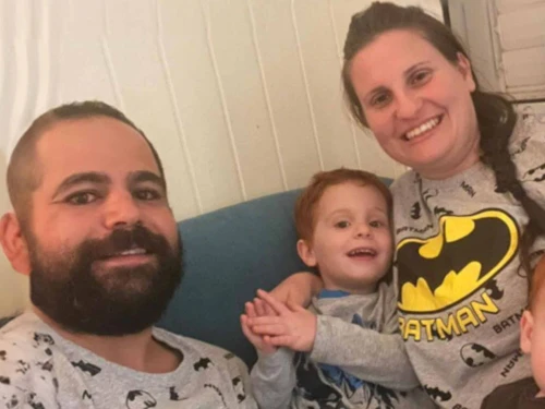 Yarden Bibas, 34, Shiri Bibas, 32, and their children, then-9-month-old Kfir and 4-year-old Ariel, were abducted by Hamas on Oct. 7, 2023. Credit: Courtesy.