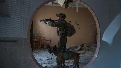 Israeli forces operating in the Gaza Strip, March 9, 2024. Credit: IDF.