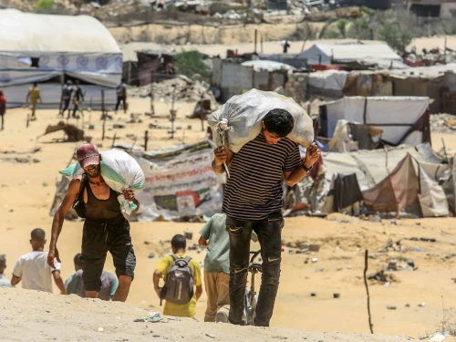 Palestinians in Gaza