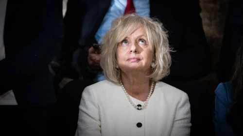 Attorney General Gali Baharav Miara attends the weekly government conference, held at the Western Wall tunnels in Jerusalem's Old City on May 21, 2023. Photo by Yonatan Sindel/Flash90 *** Local Caption *** ????? ????? ???? ??? ???? ????? ???? ????"?