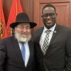 Celebrating Dr. Martin Luther King Jr., Rabbi Anchelle Perl meets with Rodney McRae, executive director of Human Rights Commission of Nassau County. Credit: Courtesy.