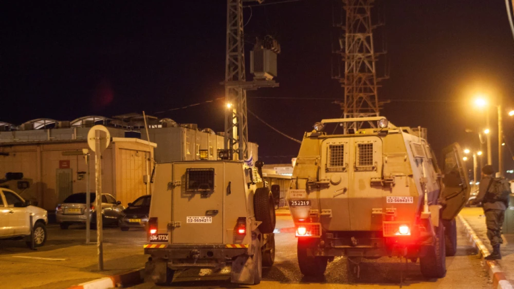 IDF forces at the Al-Jalama checkpoint near Jenin, following a drive-by terrorist attack earlier in the month, Jan. 18, 2018. Photo by Basel Awidat/Flash90.