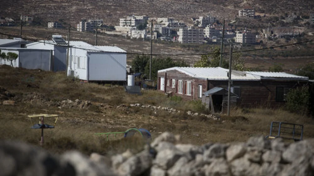 The Jewish outpost of Amona in the West Bank. Credit: Hadas Parush/Flash90.
