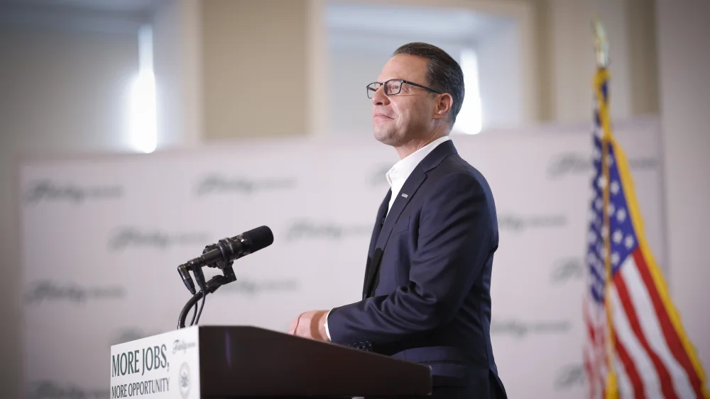 Pennsylvania Gov. Josh Shapiro attends the ceremonial ribbon-cutting at the new Fidelity Bank Corporate Center, in Scranton, Pa., Sept. 18, 2026. Credit: The office of Gov. Josh Shapiro.