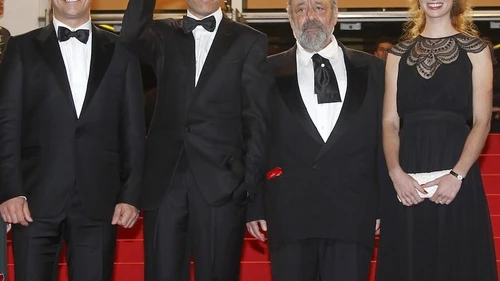 Caption: (From left) Israeli actor Lior Ashkenazi, Israeli director Joseph Cedar, Israeli actor Micah Lewensohn and Israeli actress Yuval Scharf arrive for the screening of "Footnote" during the 64th Cannes Film Festival in Cannes, France, on May 14, 2011. Cedar's film is up for an Academy Award and debuts in the U.S. on March 9. Credit: EPA/GUILLAUME HORCAJUELO
