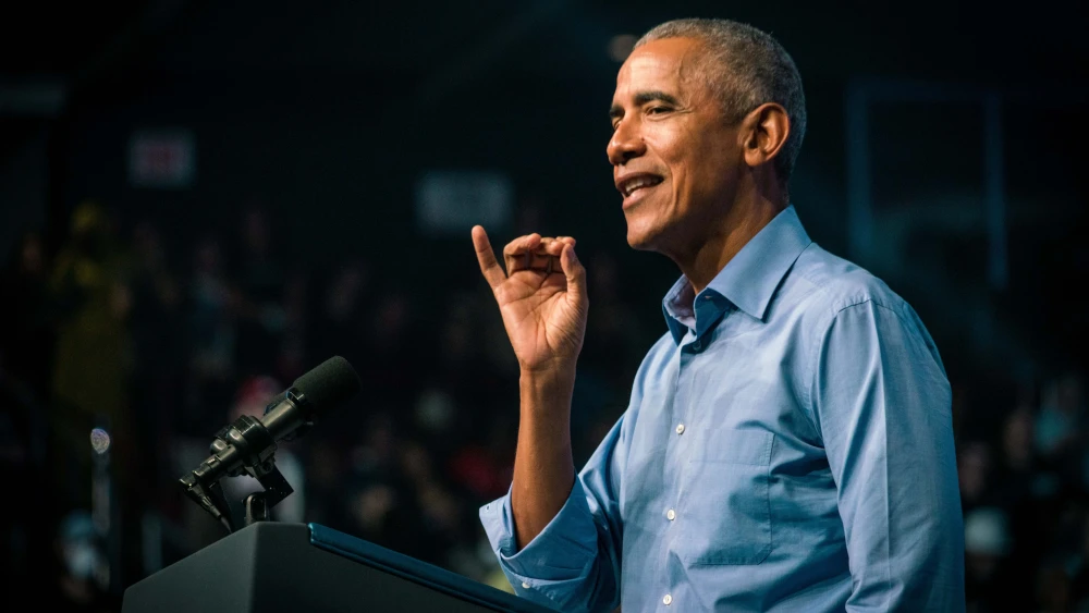 Former President Barack Obama in Philadelphia in November 2022. Credit: ZB Photos/Shutterstock.