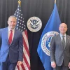 Israeli Ambassador to the United Nations Gilad Erdan (left) with U.S. Homeland Security Department Secretary Alejandro Mayorkas, August 2021. Source: Gilad Erdan via Twitter.