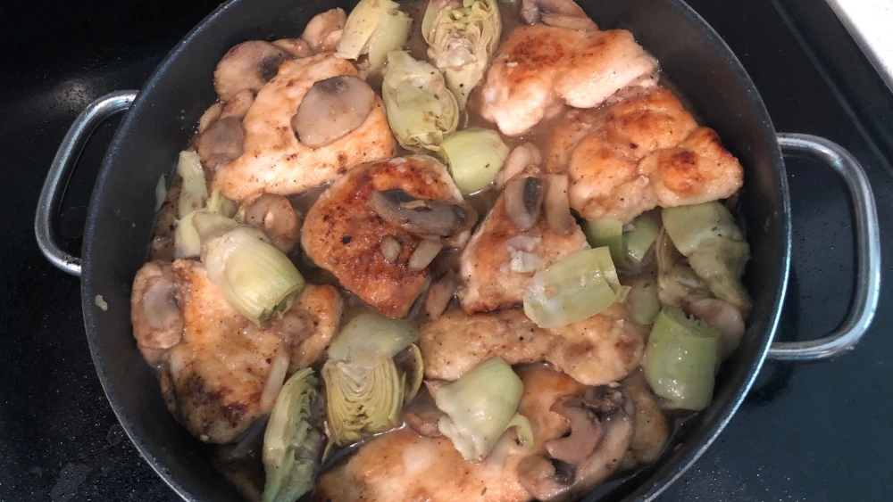 Chicken Masala With Artichokes. Photo by Ethel G. Hofman.