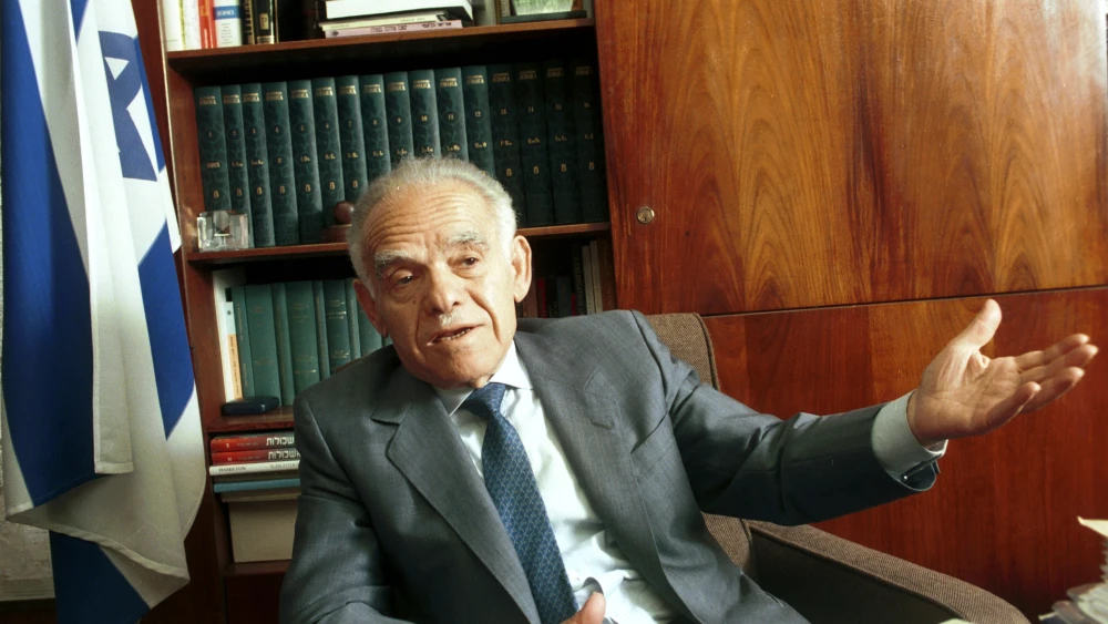 Yitzhak Shamir. June 16, 1992. Photo by Flash90.