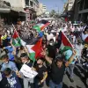 Palestinians rally in support of Palestinian Authority leader Mahmoud Abbas in Tubas, northeastern Samaria, Sept. 27, 2020. Photo by Nasser Ishtayeh/Flash90.