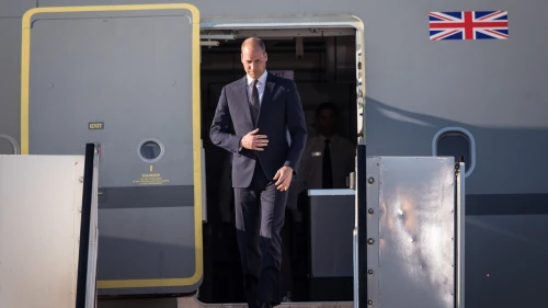 Prince William, the Duke of Cambridge, arrives at Ben-Gurion International Airport on Monday, June 25, 2018, for the first official visit to Israel by the British royal family. Photo by Hadas Parush/Flash90.