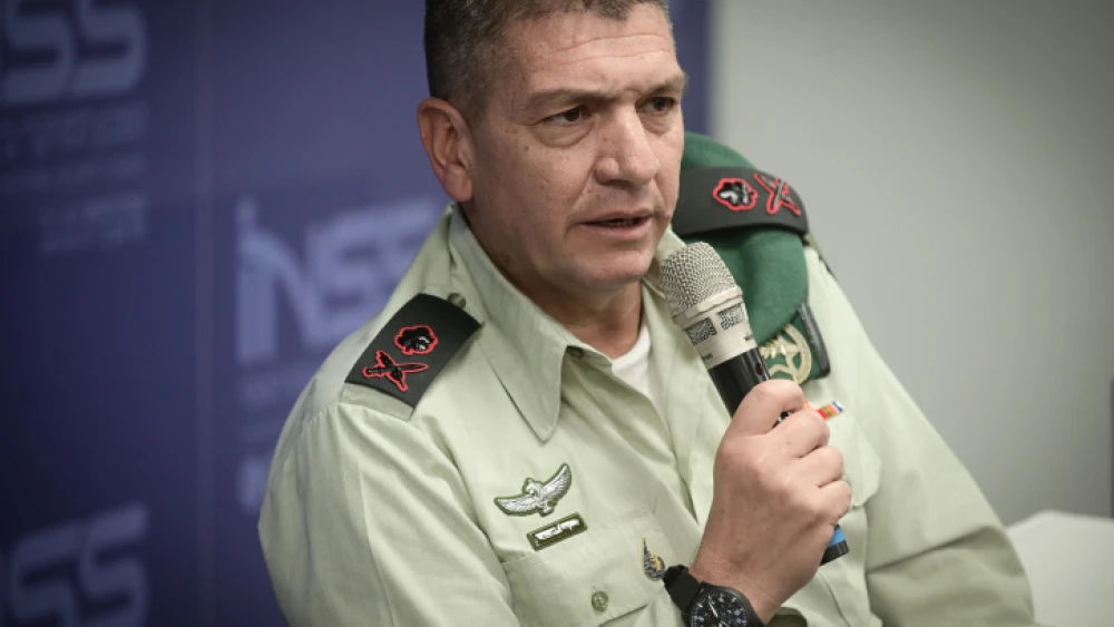 IDF Military Intelligence chief Maj. Gen. Aharon Haliva speaks at a conference at Tel Aviv University on Nov. 21, 2022. Photo by by Avshalom Sassoni/Flash90.