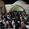 Jews pray near the Joseph's Tomb compound in the Samaria city of Nablus (Shechem), June 10, 2013. Photo by Yaakov Naumi/Flash90.