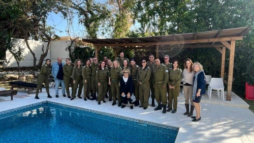 The OneFamily organization hosts a unique day retreat for 25 of the most senior officers of the “IDF Casualty Center,” Jan. 21, 2024. Credit: OneFamily.