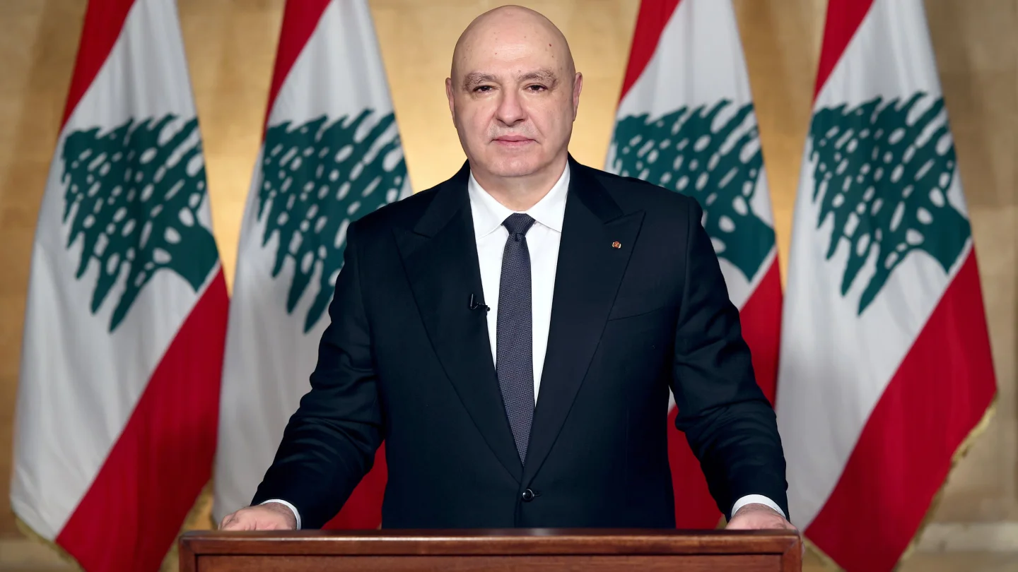 Aoun: Israeli withdrawal from Southern Lebanon nonnegotiable
