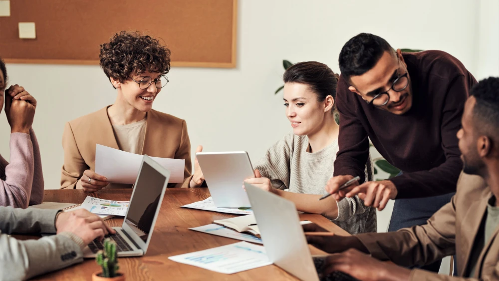 Office workers. Credit: Courtesy.