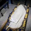 The body of Asher Menachem Paley, 7, is seen at his funeral in Jerusalem, Feb. 11, 2023. Photo by Noam Revkin Fenton/Flash90.