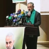 Iranian “ambassador” Hassan Irlu eulogizes his former colleague, Gen. Qassem Soleimani, at a memorial service in Sanaa on Jan. 2, 2021. Source: Islamic Republic News Agency.