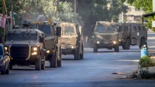 Israeli forces enter Jenin in northern Samaria, on July 3, 2023. Photo by Nasser Ishtayeh/Flash90.