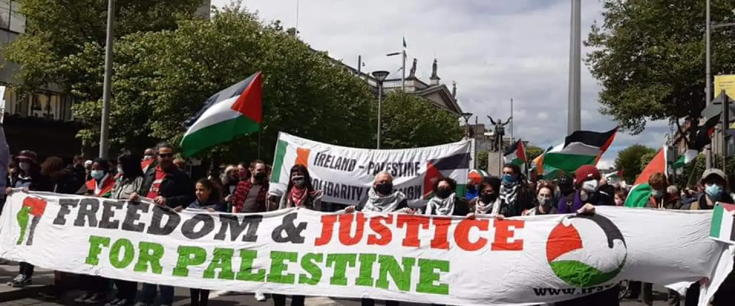 Pro-Palestinian Protesters in Dublin