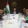Palestinian Authority leader Mahmoud Abbas chairs a meeting of the executive committee of the Palestine Liberation Organization (PLO) in the West Bank city of Ramallah on April 4, 2016. Photo by Flash90.