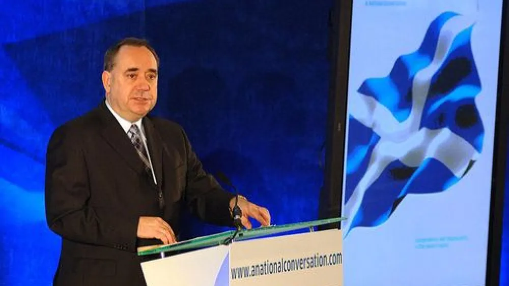 Click photo to download. Caption: Scottish First Minister and nationalist leader and Alex Salmond (pictured) resigned after Scottish independence from the U.K. was rejected, 55-45 percent, in referendum results revealed Friday. Credit: Harris Morgan via Wikimedia Commons.