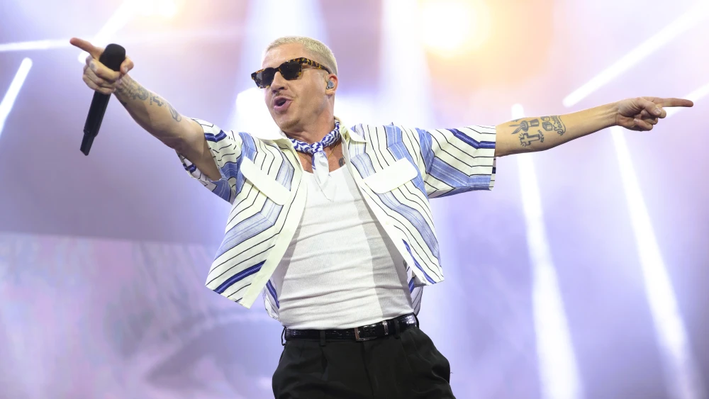 American rapper Macklemore performs live on stage during the 5th Lollapalooza Paris Festival on July 19, 2025. Photo by Kristy Sparow/Getty Images.