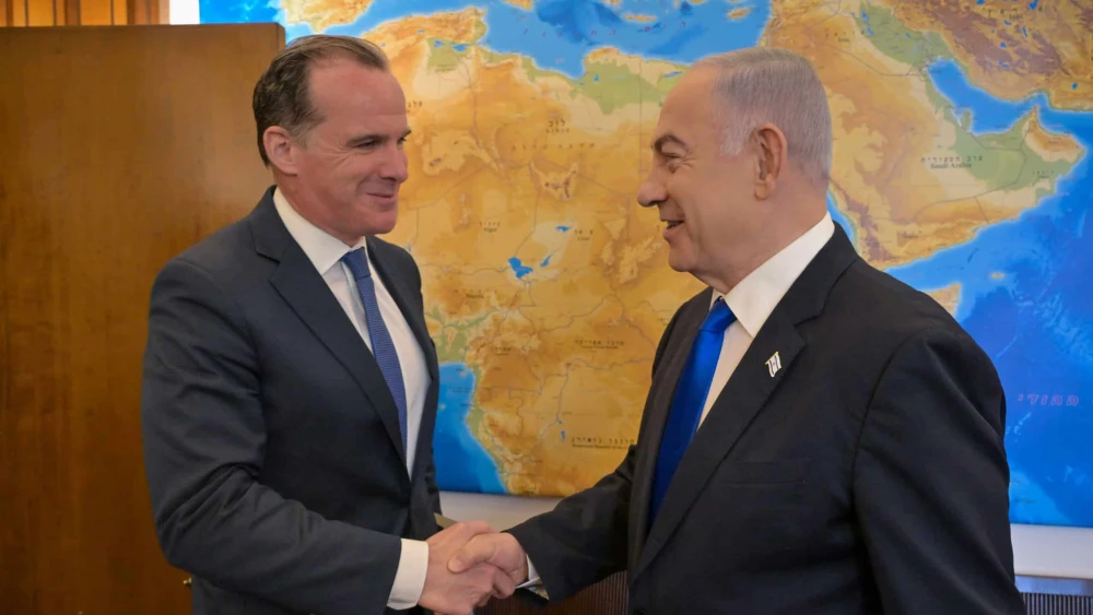 Israeli Prime Minister Benjamin Netanyahu and U.S. Special Coordinator for the Middle East Brett McGurk at the Prime Minister's Office in Jerusalem. Credit: PMO.