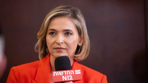 Israeli broadcast journalist Dana Weiss at the Knesset in Jerusalem, June 2, 2021. Photo by Yonatan Sindel/Flash90.