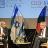 Israeli Prime Minister Benjamin Netanyahu with Czech President Miloš Zeman at the opening of Czech House in Jerusalem. Credit: Amos Ben Gershom/GPO.